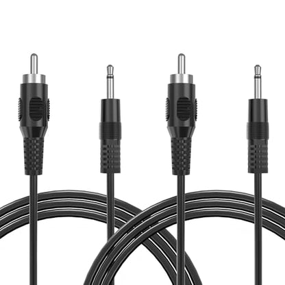 RCA to 3.5mm Mono, 2 Pack 6ft 3.5mm 1/8 inch Mono Male Plug to RCA Male Audio Cable Adapter, for Speakers, Subwoofer - size: 2 Pack