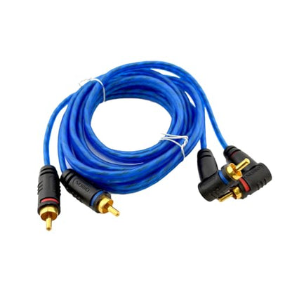 ORION Wired CR6FT (6-Ft Blue) 2 Channel RCA Male to RCA Male Stereo Car Audio Cable | RCA Cable for Amplifiers, Hi-Fi Systems, Speakers, Home Theater, Subwoofers - Angle/Straight Connectors - style: 6 FEET