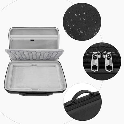 GEEKRIA Hard Shell Travel Case Compatible with Elektron Model Samples/Model Cycles, Audio Sampler Carrying Bag (Dark Gray)