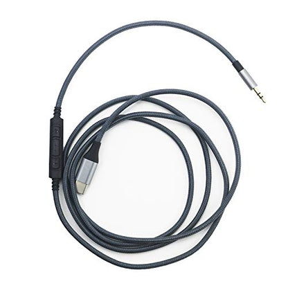NewFantasia USB C to 2.5mm Audio Cable Compatible with Bose 700, QuietComfort, Ultra QC35 QC35ii QC45 Headphone, Remote Volume Mic Compatible with iPhone 15/16/Plus/Pro/iPad 4.2ft