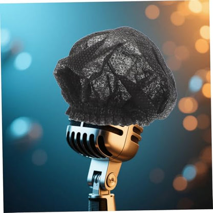 TOYANDONA 200pcs Mic Windscreen Protectors Disposable Covers Microphone Case Soundproofing for Studio Use Easy Replacement