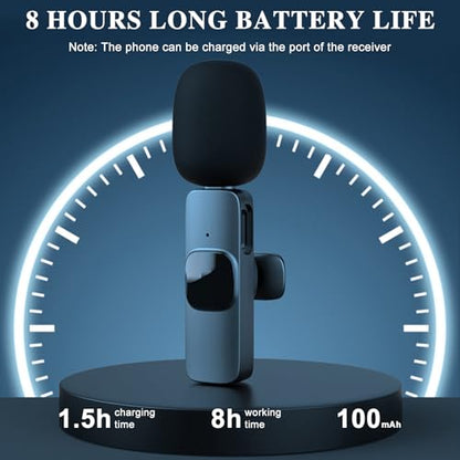 Wireless Microphone for iPhone 15 16，iPad, Android, Lavalier Microphone for Video Recording, Noise Reduction, Clip on Mini Mic for Tiktok, YouTube, Vlog, Podcast, ASMR - style: Lightning+USB C+USB A
