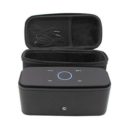 Case for Doss SoundBox Touch Wireless Bluetooth V4.0 Portable Speaker Protective Hard EVA Travel Shockproof Carrying Case Cover Storage Pouch Bag - Black - color: Black