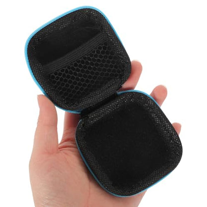 Toddmomy Portable EVA Earbuds Case with Zipper Water-Resistant Electronic Accessories Organizer Bag for Earphones Storage Pouch Compact Travel Holder for Headphones and Cables
