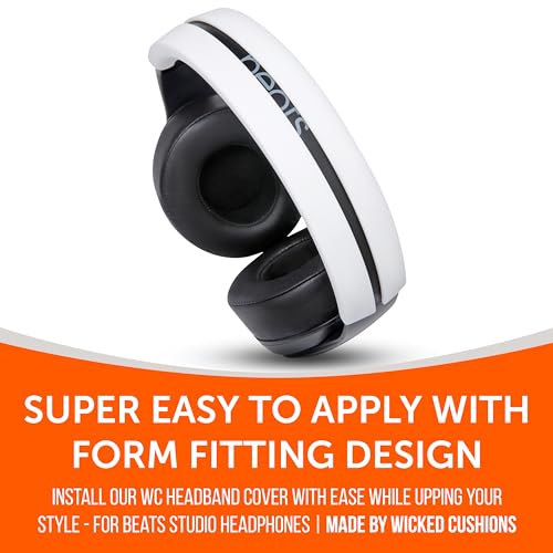 WC BandZ Studio & Studio Pro - Silicone Headband Cover for Beats Studio - color: White