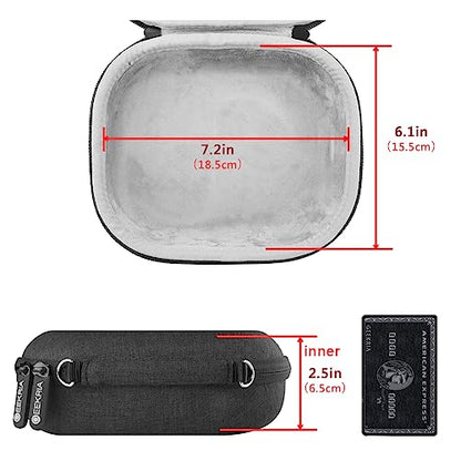 Geekria Shield Headphones Case Compatible with Sony WH-1000XM4/1000XM3/1000XM2/XB910N, MDR1000X and More, Replacement Hard Shell Travel Carrying Bag with Cable Storage (Dark Grey)