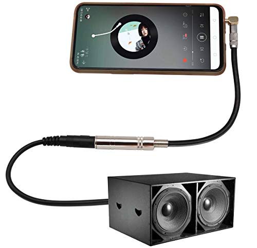 90 Degree 1/8 to 1/4 Stereo Adapter Cable, TRS 90 Degree 3.5mm Male to 6.35mm Female Stereo Audio Adapter for Amplifiers, Guitar,Home Theater Devices,Laptop etc.(9inch/24cm - size: 9 inch / 24 cm