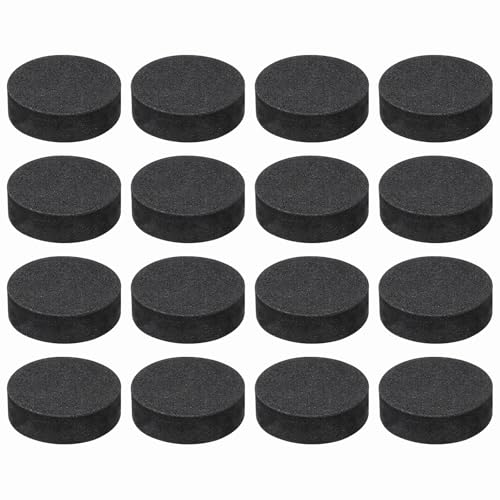 MECCANIXITY 16 Pcs Single Sided Speaker Isolation Feet Pads, 30mmx10mm Non Slip Foam Shock Absorption Base Pad Amplifier Stand Feet Mat for Speaker HiFi Home Theater Sound System, Black - size: 30mmx10mm