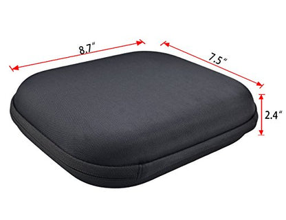 Case for Sony WH-1000XM5, WH-1000XM4, WH-XB910; JBL Live 650BTNC; ATH-M50X, ATH-M50, ATH-MSR7GM, MSR7NC, MSR7BK, ANC7/9/29, ESW9; BeoPlay H2, H6, H7, H8, H9 - color: Black with red lining