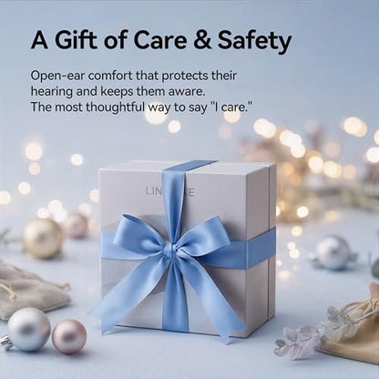 Linklike Air Open Ear Clip-on Earbuds｜Zero-Gravity Wearable Tech｜Silver - color: Silver