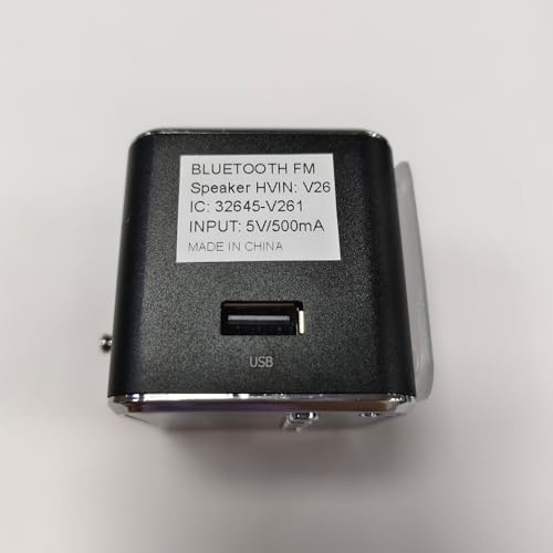 Mini Wireless Portable Bluetooth FM Radio Speaker MP3 Player, Black - color: Black