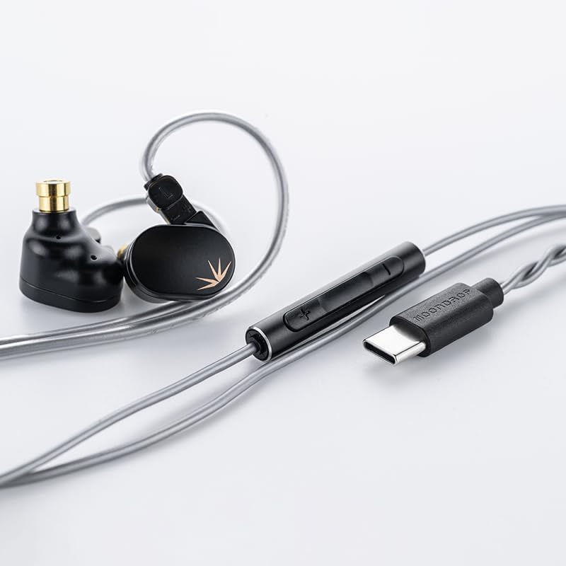 Moondrop CHU II DSP Headphones High Performance Dynamic Driver USB-C in-Ear Monitors Type-C with Microphone Earphone