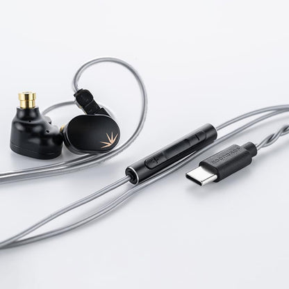 Moondrop CHU II DSP Headphones High Performance Dynamic Driver USB-C in-Ear Monitors Type-C with Microphone Earphone