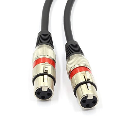 XLR Splitter Cable - XLR Male to Dual Female 3 Pin Patch Y Cable Balanced Microphone Splitter Cord Audio Adapter (50CM/1.5FT) - color: XLRM-2XLRF-50CM-1PACK