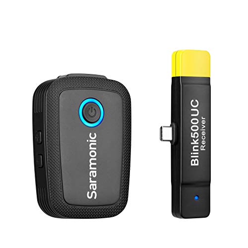 Saramonic Blink 500 B5 TX+RX 2.4GHz Micro-Wireless Lavalier System w/USB-C Dual-Receiver for Android Devices, Black - size: Blink 500 B5