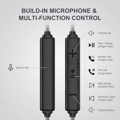 Cowyawn USB C Wired Earbuds, USB-C Headphone with Mic, in-Ear USBC Earphone