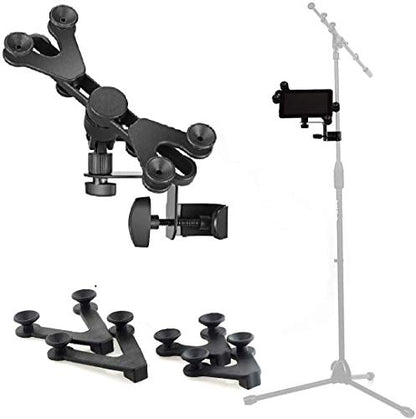 Hola! Music HM-MTH Microphone Music Stand Tablet Smartphone Holder Mount - Fits Devices from 6 to 15 Inch - size: 1 Pack
