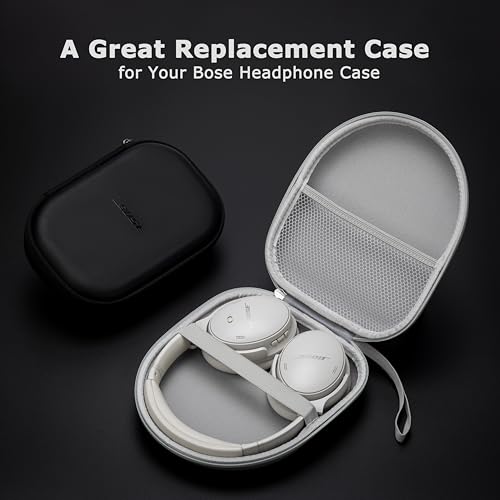 Ginsco Universal Headphone Case Compatible with JBL Tune 510BT 720BT, Sony WH-CH 720N/WH-CH520, with Bose/JBL/Soundcore Life Q20i Q30/BERIBES/TOZO/KVIDIO etc. Waterproof Carrying Case (Gray White) - color: Gray White