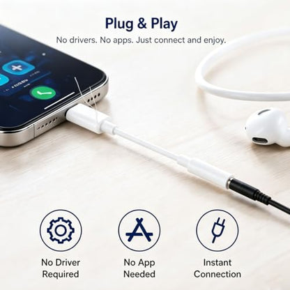 USB C to 3.5mm Audio Headphone Jack Adapter (2 Pack), HiFi DAC Aux Audio Dongle Cable Cord, Plug and Play USB C Audio Adapter for iPhone 17 16 15 Pro Max, Galaxy S25/S24/S23, Pixel, iPad, MacBook - size: 2-Pack