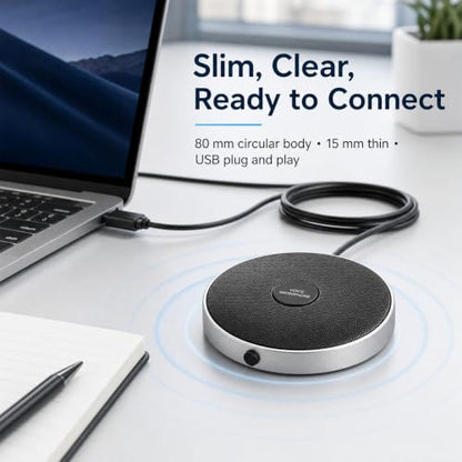 Conference USB Microphone No Speaker,Desktop Computer Mic, Noise-Canceling Technology, Plug & Play, Compatible with Windows & MacOS - style: retro