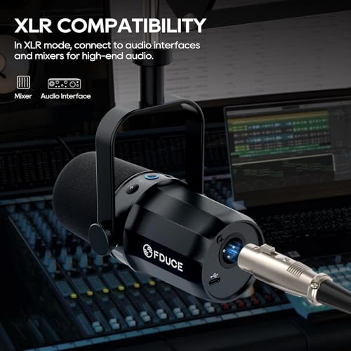 SL40 USB/XLR Dynamic Microphone for Podcasting, Gaming, Live Streaming and Recording, Built-in Headphone Output, LED Mute Button, All Metal, Voice Isolation Technology - style: SL40