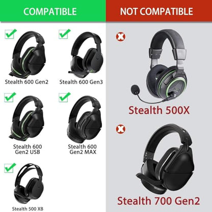 Defean Cooling Gel Earpads for Turtle Beach Stealth 600 Gen2/600 Gen3/500XB | Also for Stealth 600 Gen 2/600 Gen2 USB/600 Gen 2 MAX/600 Gen3(600XB)/500 XB Headset High-Density Noise Isolation Foam - color: Cooling Gel