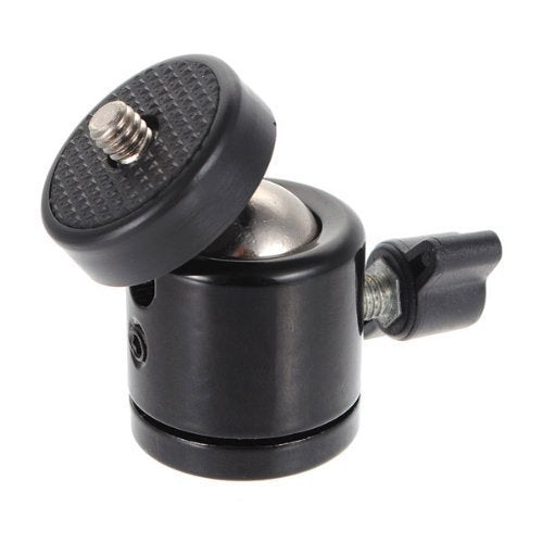 AKOAK 1/4" Swivel Mini Ball Head Screw Tripod Mount for DSLR Camera Camcorder Light Bracket, Pack of 1 - size: 1 Count (Pack of 1)