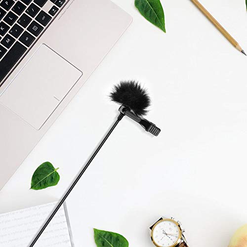 ChromLives Microphone Lapel Dead Cat Windscreen, Lapel Mic Windscreen Muff, Furry Windscreen Dead Cat Outdoor Comaptible with Lavalier Microphones 5Pack - color: Lapel Mic Cover