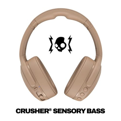 Skullcandy Crusher Evo Wireless Multi-Sensory Bass Headphones - Primer | Bluetooth, Noise Isolating Over-Ear Fit, 40 Hours Battery, Microphone, Working Out, Gym, Travel, Studying, Music - color: Primer
