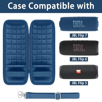 co2CREA Hard Travel Case for JBL Flip 7/6/5/4 Speaker, Light Blue - color: Light Blue Case