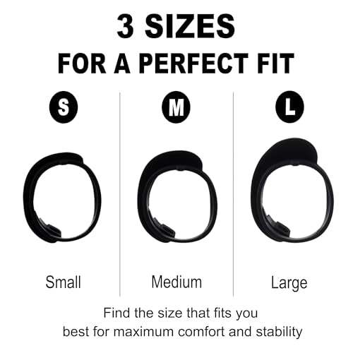 Replacement Ear Tips for Bose QuietComfort Ultra Earbuds 1/2nd Gen | Anti-Slip Silicone Wingtip Covers Eartip with Portable Storage Box (3 Pairs, Black, S/M/L)