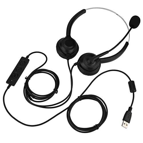 ZJchao Pro Gaming Headset with Ultra Soft Ear Cups Noise Cancelling Mic Plug and Play USB for PC Laptop Lightweight Fatigue Design