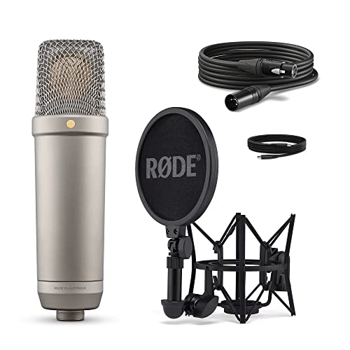 RØDE NT1 5th Gen Studio Condenser Microphone, XLR + USB-C, Black - color: Silver