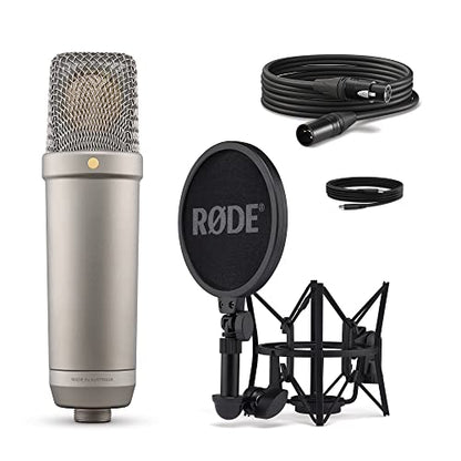 RØDE NT1 5th Gen Studio Condenser Microphone, XLR + USB-C, Black - color: Silver