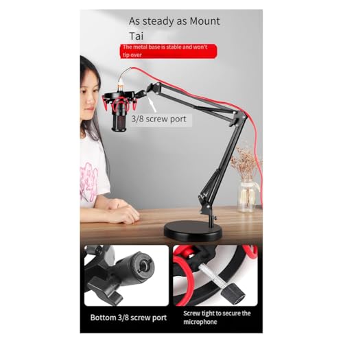 Universal Microphone Shock Mount Adjustable Microphone Stand for All Microphones Size at 18mm-57mm