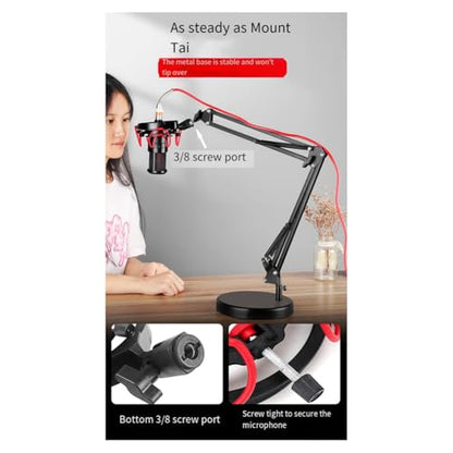 Universal Microphone Shock Mount Adjustable Microphone Stand for All Microphones Size at 18mm-57mm