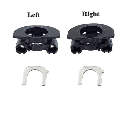 Plastic Left Hinge Swivel + XM4 U Shaped Metal Hinge Lock Grove Replacement for Sony WH-1000XM4 WH1000XM4 Headphone (Left)
