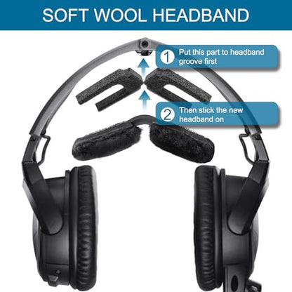 Renew A20 Ear Pads Replacement Kit, Ear Cushion Headband Microphone Cover | Refresh Kit with Windscreen Pad for Bose Aviation A20 Headset (Black)