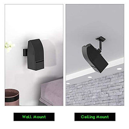 Wall and Ceiling Mount for Bose 161, 151 SE Environmental Speakers, Multiple Tilt & Swivel Adjustable Mounting Bracket Compatible with Bose Model 100 Speakers, Single Black - color: Black