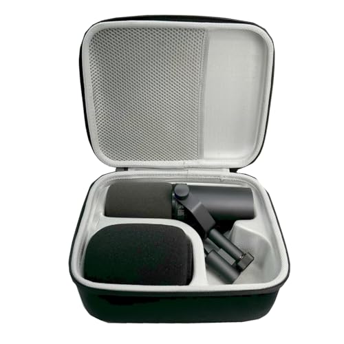 Microphone Case Bag for Shure SM7B/MV7/MV7X Hard Carring Case Travel Protective Storage Box Microphone Accessory