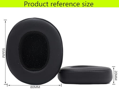 Replacement Ear Pads for Skullcandy Crusher Wireless/Crusher360 Headphones | Also suitable for Hesh3/Hesh ANC/Hesh Evo/Venue ANC/Crusher Evo/Crusher ANC headphones-black - color: Black/leather