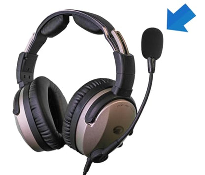 LEFXMOPHY for Lightspeed Zulu 3 2 1 Headset Mic Foam, Replacement Microphone Spongue Pop filter 3-Pack WindScreen Cover
