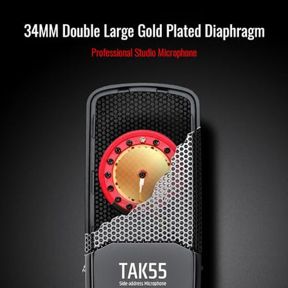 TAKSTAR TAK55 XLR Condenser Microphone with 34mm Large Diaphragm