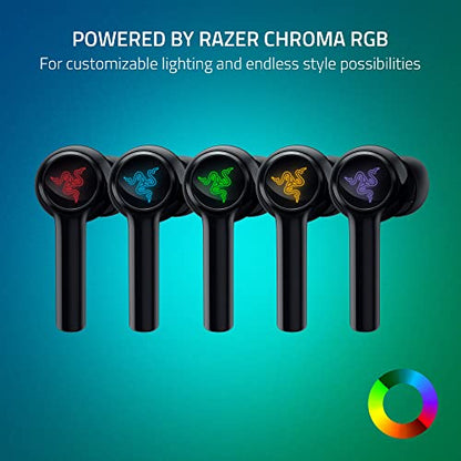 Razer Hammerhead HyperSpeed Wireless Multi-Platform Gaming Earbuds for Xbox Series X|S, Xbox One, PC, Mobile: ANC - Noise Cancelling Mic - Bluetooth 5.2 - RGB Chroma - 30 Hr Battery - style: Xbox