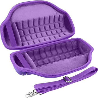 co2CREA Case for JBL Charge 6 Portable Bluetooth Speaker, Purple | High-Density Foam Padding, Reinforced Handle, Detachable Shoulder Strap, Compact Lightweight Design, Dust Protection - color: Purple Case