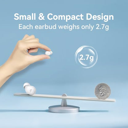 1MORE Noise Cancelling Earbuds for Sleep, Mini Sleep Headphones | Comfortable Noise Blocking Sleep Earbuds for Side Sleepers, Built-in White Noise, 5 Auto-Off Timers,for Night