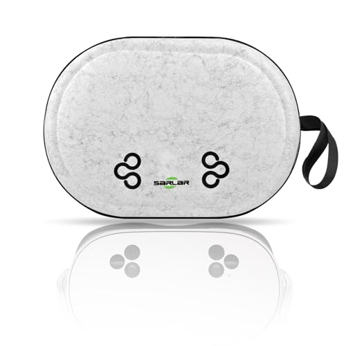 sarlar JGZ Hard Carrying Case for Meta Quest 3/Quest 3S/Oculus Quest 2, Accessories VR Headset with Original Strap, Controllers, Unique Design, Lens Cover, Portable Protection for Travel and Stroage