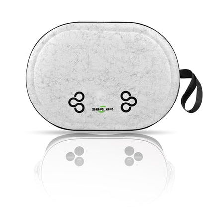 sarlar JGZ Hard Carrying Case for Meta Quest 3/Quest 3S/Oculus Quest 2, Accessories VR Headset with Original Strap, Controllers, Unique Design, Lens Cover, Portable Protection for Travel and Stroage