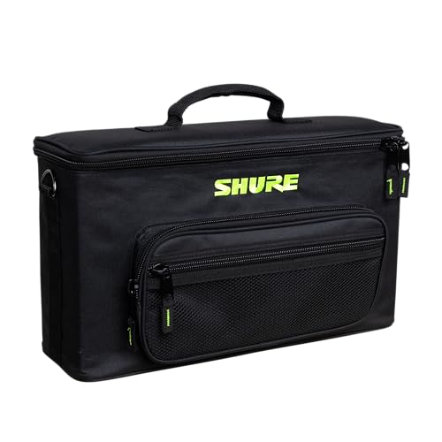 Shure by Gator Padded Carrying Bag that Holds Up to 2 Wireless Mic Systems; (SH-WRLSSCARRYBAG-2) - size: Gig Bag, style: Dual Wireless System