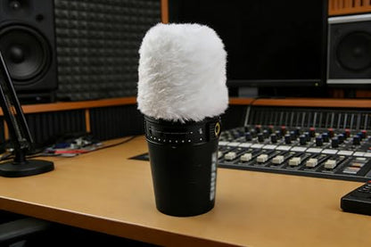 LEFXMOPHY White Deadcat for SHURE MV7 MV7X Microphone Windscreen Furry Wind Muff - color: WHITE
